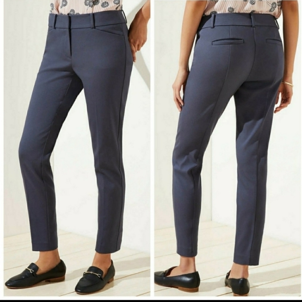 Ann Taylor Navy Ankle Pants